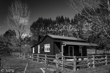 Ararimu, New Zealand, black and white